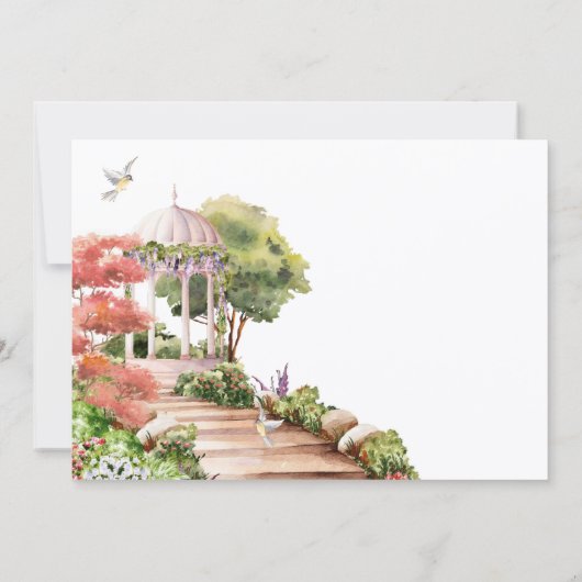 Aquarellgarten Einladung (Rückseite)