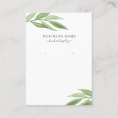 Aquarellgarten Erringerschmuckanzeige Visitenkarte (Vorderseite)