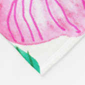 Aquarellgarten Fleecedecke (Ecke)