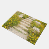Aquarellgarten Fußmatte (Schrägansicht)