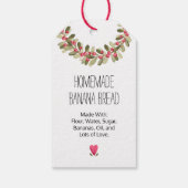 Aquarellgarten 💖 gebacken mit Liebe Geschenkanhänger (Rückseite)