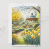 Aquarellgarten Geburtstag Einladung (Rückseite)