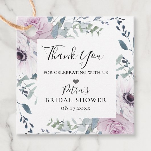 Aquarellgarten Geschenkanhänger (Vorderseite)