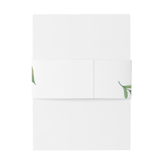 Aquarellgarten Hochzeitsfeier Einladung Bauchband Einladungsbanderole (Rückseitenbeispiel)