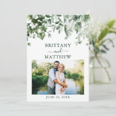 Aquarellgarten Ivy Sage Foto Save The Date (Stehend Vorderseite)