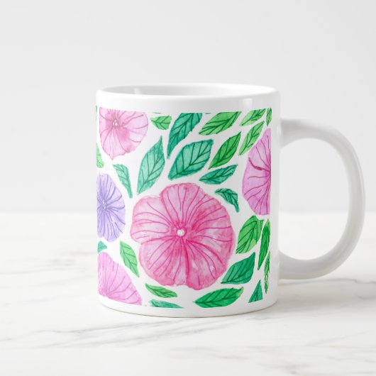 Aquarellgarten Jumbo-Tasse (Rechts)