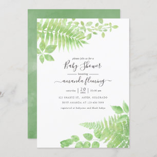 Aquarellgarten Kinderdusche Einladung