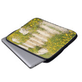 Aquarellgarten Laptopschutzhülle (Vorne Knopf)