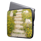 Aquarellgarten Laptopschutzhülle (Vorderseite Links)