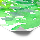 Aquarellgarten Lavendel Poster (Ecke)