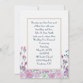 Aquarellgarten mit Perlen Einladung (Vorderseite)