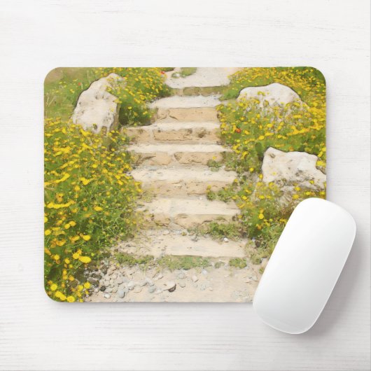 Aquarellgarten Mousepad (Mit Mouse)
