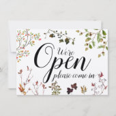 Aquarellgarten Offener Herbstsigne geschlossen Her (Vorderseite)