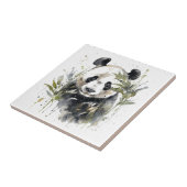 Aquarellgarten Panda Fliese (Seite)