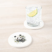 Aquarellgarten Panda Getränkeuntersetzer (Seite)