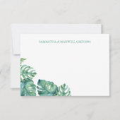 Aquarellgarten Personalisiert Stationery Mitteilungskarte (Vorderseite)