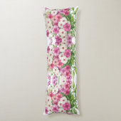 Aquarellgarten Phlox-Blume Seitenschläferkissen (Rückseite (Vertikal))