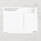 Aquarellgarten Postkarte (Rückseite)