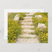 Aquarellgarten Postkarte (Vorne/Hinten)