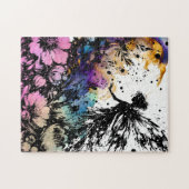 Aquarellgarten Puzzle (Horizontal)