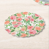 Aquarellgarten Rose Untersetzer (angewinkelt)