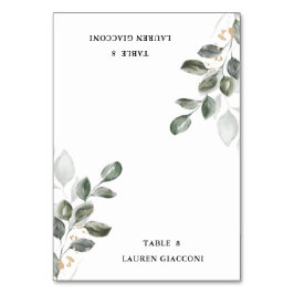 Aquarellgarten Tischzelt Platzkarte Tischnummer