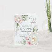 Aquarellgarten, WEDING ANNIVERSAR Einladung (Vorderseite)