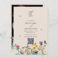 Aquarellgarten Wildblume Couple Foto Hochzeit