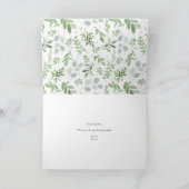 Aquarellgarten wird meine Bridesmaid sein Karte (Innenseite)