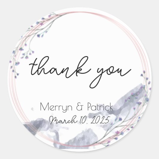 Aquarellgebirge - Aufkleber (Vorderseite)