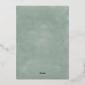 Aquarellgebirge Außenwelt Hochzeit in Urlaubsort Folieneinladung (Rückseite)