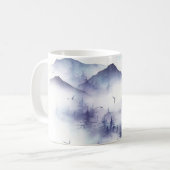 Aquarellgebirge, Winterlandschaft Kaffeetasse (Vorderseite Links)