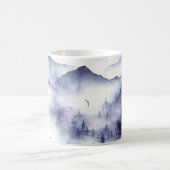Aquarellgebirge, Winterlandschaft Kaffeetasse (Mittel)