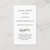 AquarellgebirgsVisitenkarte Visitenkarte (Rückseite)