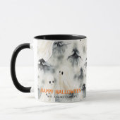 Aquarellgeister Personalisiert Happy Halloween Tasse (Links)