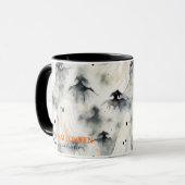Aquarellgeister Personalisiert Happy Halloween Tasse (Vorderseite Links)