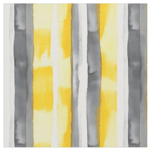 Aquarellgelb, grau, Streifen Stoff (Nahaufnahme)