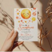 Aquarellgelb Kleine Sonnenschirmdusche Einladung