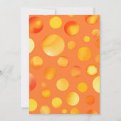 Aquarellgelb Kleine Sonnenschirmdusche Einladung (Rückseite)