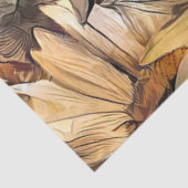 Aquarellgelbe Bouquet Sonnenblumen Sammlung Seidenpapier (Ausschnitt)