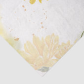 Aquarellgelbe Narbenblume Entfärbung Seidenpapier (Ausschnitt)