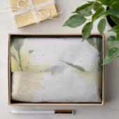 Aquarellgelbe Narbenblume Entfärbung Seidenpapier (Geschenk)