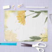 Aquarellgelbe Narbenblume Entfärbung Seidenpapier (Handwerk)