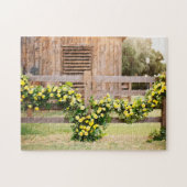 Aquarellgelbe Rosen aus Texas Puzzle (Horizontal)
