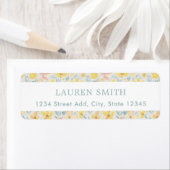 Aquarellgelbe Rücksendeadresse (Insitu)