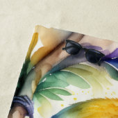 Aquarellgelbe Vögel Strandtuch (Beispiel)