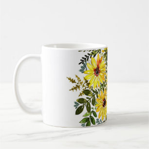 Aquarellgelber Bouquet: Daisy-Liebe Kaffeetasse