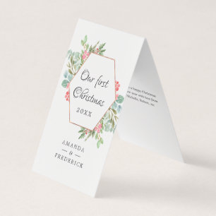 Aquarellgeometrie Unser erstes WeihnachtsFoto