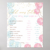 Aquarellgeschlecht zeigt Alte Ehefrauen Schilderun Poster (Vorne)