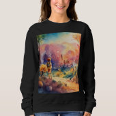 Aquarellgestaltung Sweatshirt (Vorderseite)